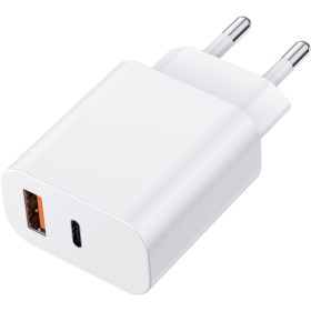 MEROM 30W Cargador USB A y C Dual Port Fuente de Alimentación QC3.0 PD para i Phone 16 15 14 13 12 Pro MAX Plus 11 8 X XR Huawei