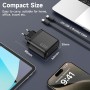 Cargador USB C 65W Charger con Tecnología PD3.0 y GAN II Cargador Carga Rápido PPS USB C Enchufe con Cable Tipo C 2M para iPhone