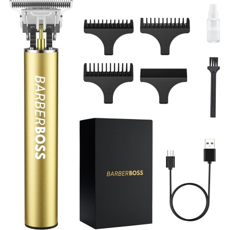 Barberboss Cortadora de barba para hombres y cortapelos inalámbricos: cortadora de pelo para hombres, recortadora de pelo para