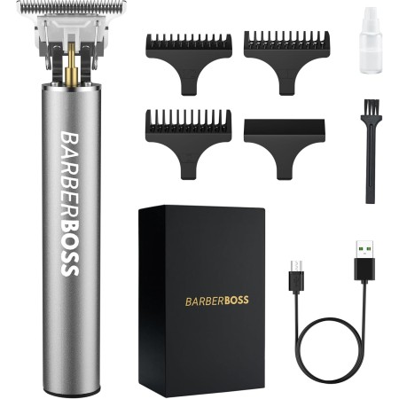 Barberboss Cortadora de barba para hombres y cortapelos inalámbricos: cortadora de pelo para hombres, recortadora de pelo para