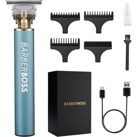 Barberboss Cortadora de barba para hombres y cortapelos inalámbricos: cortadora de pelo para hombres, recortadora de pelo para