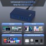 Cargador USB C Multiple 200W, 8 Puertos GAN III Enchufe de Pared USB C, 65W Carga Rapida Portátil Cargador Adaptador con 4