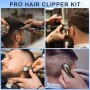 Hatteker barba sastrería profesional Corte de pelo sin cuerda para hombres detalles de corte impermeable cuatro en uno