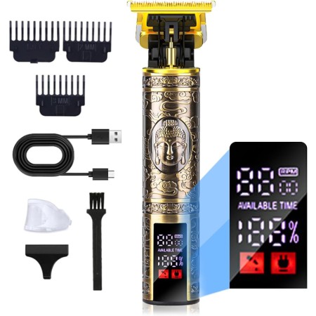 Maquina Cortar Pelo Profesional, Maquina de Afeitar Hombre, Cortapelos Hombre, Afeitadora Cortador con Digital LCD Maquina