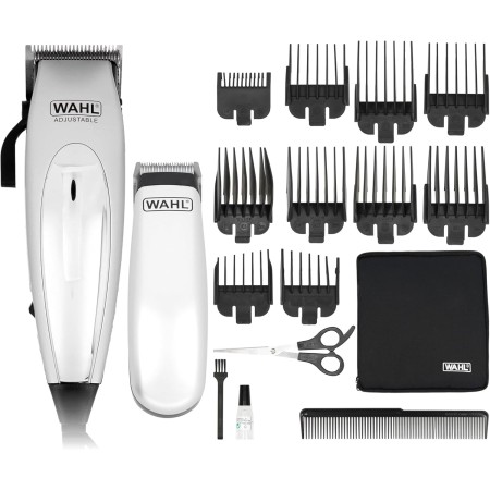 WAHL Home Pro Deluxe Combo cortadora de pelo eléctrica con cable y palanca de ajuste, 8 peines guía, kit con recortadora a