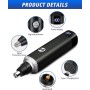 Cortapelos Nariz y Oreja 3 en 1 Cortapelos de nariz Corta Pelos Oreja USB Recortadora Indoloro Pelos Nasal Orejas Cejas y Vello