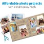 HP Everyday Photo Paper, CR757A, 100 hojas de papel fotográfico brillante avanzado, compatible con impresoras de inyección de