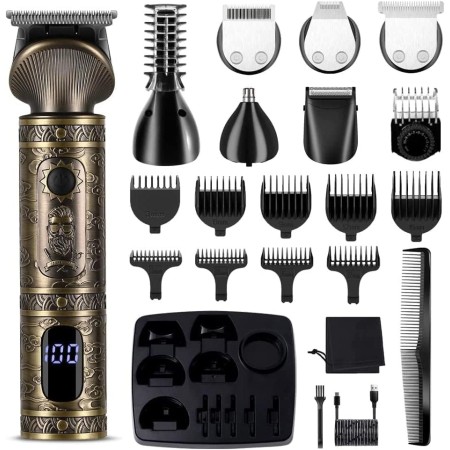 Surker Recortadora de Barba Afeitadora Electrica Hombre Cortapelos Hombre Maquina de Cortar Pelo Hombre Recortador para nariz