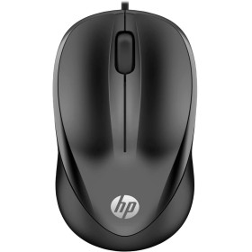 HP 1000 - Ratón con Cable (1200 PPP, 2 Botones y Rueda de Desplazamiento, 1,5 m de Cable, ConexiónUSB, Windows), Color Negro