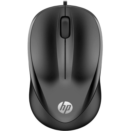 HP 1000 - Ratón con Cable (1200 PPP, 2 Botones y Rueda de Desplazamiento, 1,5 m de Cable, ConexiónUSB, Windows), Color Negro