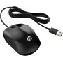 HP 1000 - Ratón con Cable (1200 PPP, 2 Botones y Rueda de Desplazamiento, 1,5 m de Cable, ConexiónUSB, Windows), Color Negro