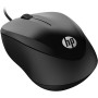 HP 1000 - Ratón con Cable (1200 PPP, 2 Botones y Rueda de Desplazamiento, 1,5 m de Cable, ConexiónUSB, Windows), Color Negro