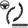 CGEAMDY Coche Segmentado Fibra Carbón Transpirable Antideslizante Protección, Cubre Volante Segmentado, Cubierta Volante del