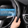 CGEAMDY Coche Segmentado Fibra Carbón Transpirable Antideslizante Protección, Cubre Volante Segmentado, Cubierta Volante del