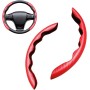 CGEAMDY Coche Segmentado Fibra Carbón Transpirable Antideslizante Protección, Cubre Volante Segmentado, Cubierta Volante del