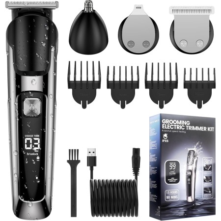 Vexloria Tondeuse Recortadora de Barba Hombre, Afeitadora Electrica Cortapelos Hombre Maquina de Cortar Pelo Hombre Recortador
