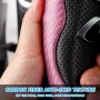 CGEAMDY Coche Segmentado Fibra Carbón Transpirable Antideslizante Protección, Cubre Volante Segmentado, Cubierta Volante del