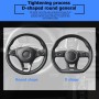 CGEAMDY Coche Segmentado Fibra Carbón Transpirable Antideslizante Protección, Cubre Volante Segmentado, Cubierta Volante del