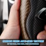 CGEAMDY Coche Segmentado Fibra Carbón Transpirable Antideslizante Protección, Cubre Volante Segmentado, Cubierta Volante del