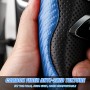 CGEAMDY Coche Segmentado Fibra Carbón Transpirable Antideslizante Protección, Cubre Volante Segmentado, Cubierta Volante del
