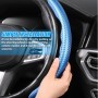 CGEAMDY Coche Segmentado Fibra Carbón Transpirable Antideslizante Protección, Cubre Volante Segmentado, Cubierta Volante del