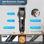 Cortapelos Para Hombre, Afeitadora Profesional Para Hombre, Recortadora de Barba de 2000 mAh, con 4 Peines Limitadores y Barra