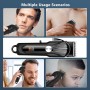 Cortapelos Para Hombre, Afeitadora Profesional Para Hombre, Recortadora de Barba de 2000 mAh, con 4 Peines Limitadores y Barra