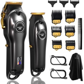 SUPRENT Cortapelos Profesional para Hombre - Kit de corte de pelo y cortapelos en T Zero Gap - Conjunto de cortapelos de