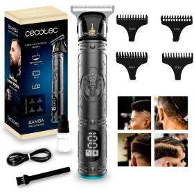Cecotec Cortapelos y Perfiladora Profesional Bamba PrecisionCare Samurai, Cuchilla Afilada de Alto Rendimiento, 4 Peines guia
