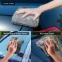 Set Limpieza Coche, Mitón de Microfibra, Toalla de Lavado de Autos, Cepillo para Llantas
