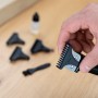 Cecotec Cortapelos y Perfiladora Profesional Bamba PrecisionCare Samurai, Cuchilla Afilada de Alto Rendimiento, 4 Peines guia