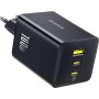 Baseus Enerfill Cargador USB C 100W, 3 Puertos USB C, PD con PPS, GAN Cargador Rápido Compatible con MacBook Pro/Air, iPad Pro,