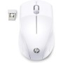 HP 220 - Ratón Inalámbrico (1600 PPP, 2 Botones y una Rueda de Desplazamiento, Tecnología LED Azul, Batería 15 Meses Duración,