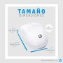 HP 220 - Ratón Inalámbrico (1600 PPP, 2 Botones y una Rueda de Desplazamiento, Tecnología LED Azul, Batería 15 Meses Duración,