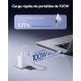Baseus Enerfill Cargador USB C 100W, 3 Puertos USB C, PD con PPS, GAN Cargador Rápido Compatible con MacBook Pro/Air, iPad Pro,