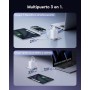 Baseus Enerfill Cargador USB C 100W, 3 Puertos USB C, PD con PPS, GAN Cargador Rápido Compatible con MacBook Pro/Air, iPad Pro,