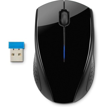 HP 220 - Ratón Inalámbrico (1600 PPP, 2 Botones y una Rueda de Desplazamiento, Tecnología LED Azul, Batería 15 Meses Duración,
