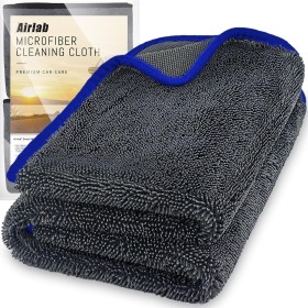 Airlab Toalla Secado Coche Extra Grande 90x60cm XXL, Bayetas Microfibra Super Absorbente 650GSM, Balletas para Vehículos Coches