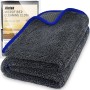 Airlab Toalla Secado Coche Extra Grande 90x60cm XXL, Bayetas Microfibra Super Absorbente 650GSM, Balletas para Vehículos Coches