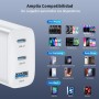 Cargador USB C 40W 3-Puertos Enchufe Cargador USBC Tipo c Carga Rapida Carregador Multiple Rapido for iPhone 16 15 14 13 12 11