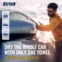 Airlab Toalla Secado Coche Extra Grande 90x60cm XXL, Bayetas Microfibra Super Absorbente 650GSM, Balletas para Vehículos Coches