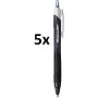 Rollerball de tinta jetstream 1.00 m/m (5 uidades azules)