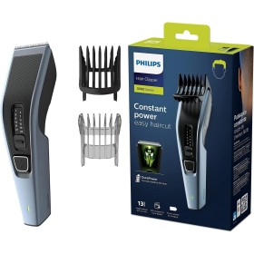 Philips Cortapelos Hombre Serie 3000, Máquina Cortar Pelo, 13 ajustes de Longitud, Cuchillas de Acero, 75 min de uso, Con y sin