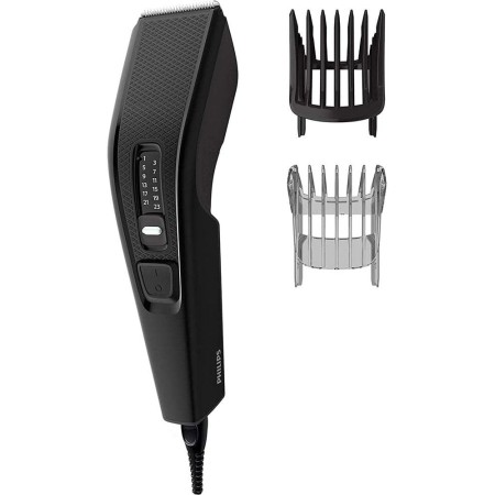 Philips Cortapelos Hombre Serie 3000, Máquina Cortar Pelo, 13 ajustes de Longitud, Cuchillas de Acero, 75 min de uso, Con y sin