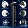 Cortapelos Para Hombre, Maquina de Afeitar Hombre en T, Maquina de Cortar Pelo Hombre con LCD, Inalámbrica Cortadora de Pelo