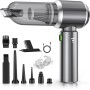 NVKHG Aspirador de Mano, 18000Pa Mini Aspirador Recargable, Aspiradoras de Mano Coche 3 en 1 con Motor sin escobillas, Aspirador