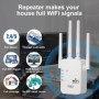 Repetidor WiFi inalámbrico 5G de 1200Mbps, extensor WiFi de 300Mbps y 