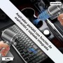 NVKHG Aspirador de Mano, 18000Pa Mini Aspirador Recargable, Aspiradoras de Mano Coche 3 en 1 con Motor sin escobillas, Aspirador