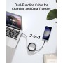 Cable USB C biotrenzado Anker [2 uds., 1,8 m], cable cargador resistente USB A a Tipo C, cable cargador USB C, carga segura