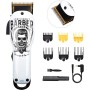 BESTBOMG Cortapelos Profesional Hombres, Máquina Cortar Pelo Kit Cuchilla de Titanio y Cerámica 6 Peine-guía, Cortadora de Pelo